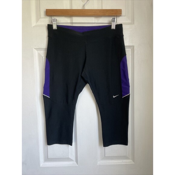 Women's Small Nike Dri-Fit Compression Pants Purple Running size Medium - Picture 1 of 8
